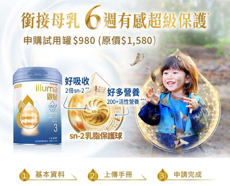 銜接母乳 6週有感超級保護