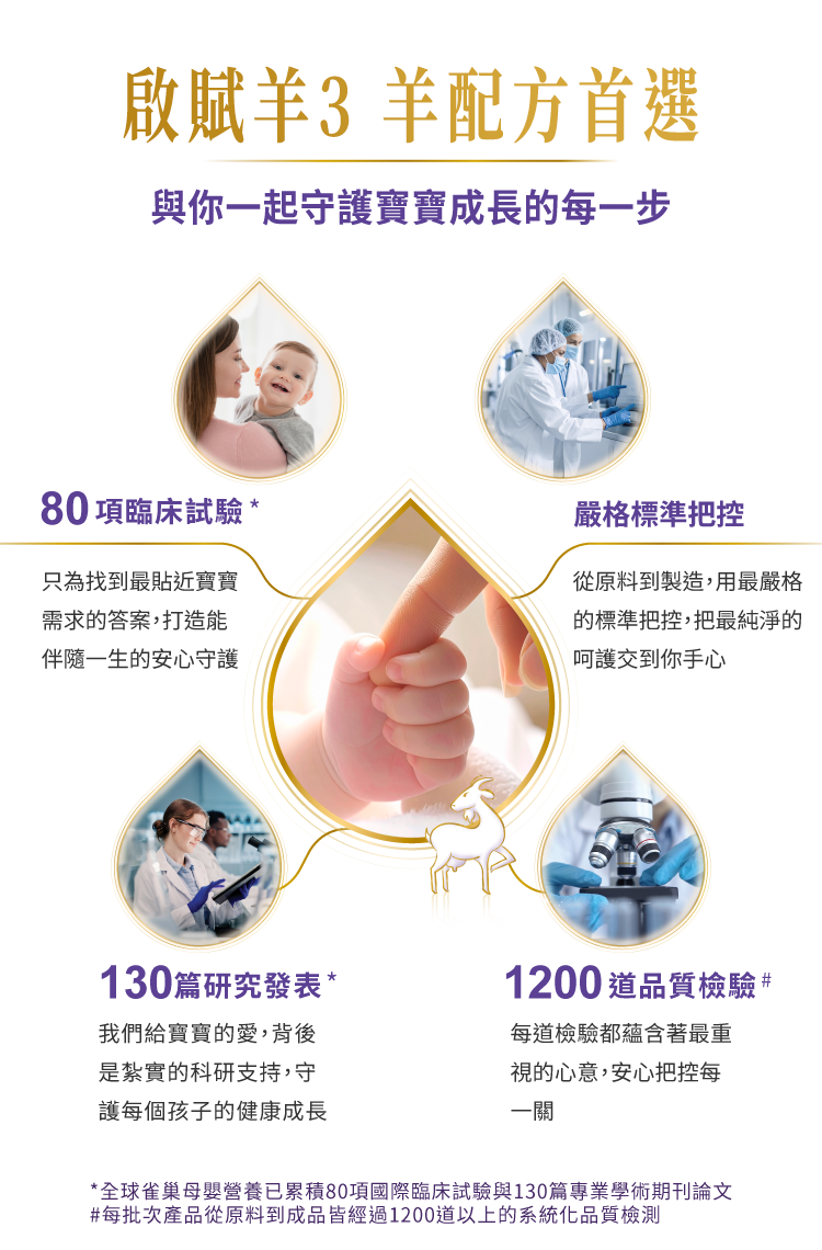 啟賦羊3 羊配方首選 與你一起守護寶寶成長的每一步