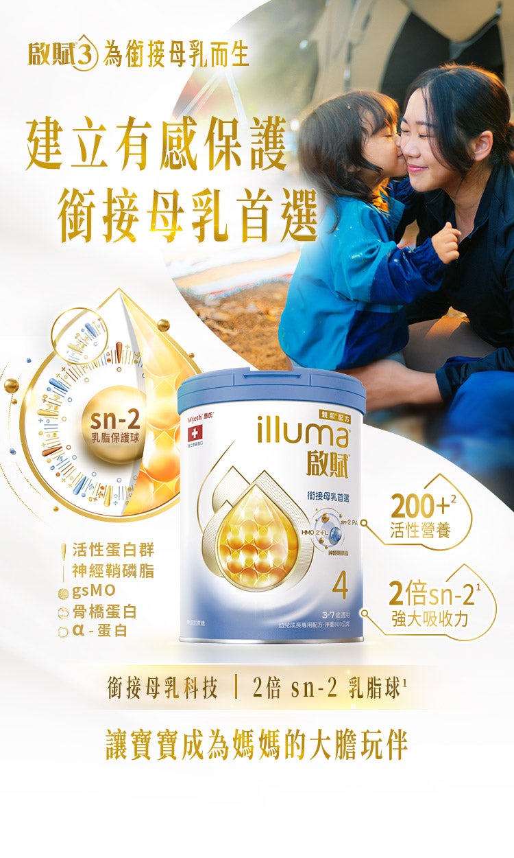 啟賦3為銜接母乳而生 建立有感保護銜接母乳首選